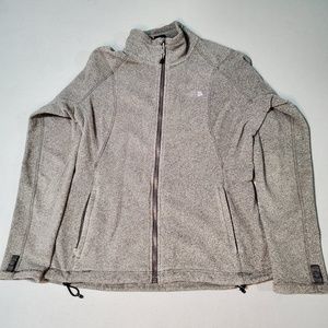 Light Grey Northface Fleece Zip Medium